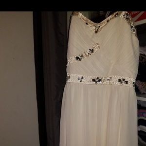 Long cream dress